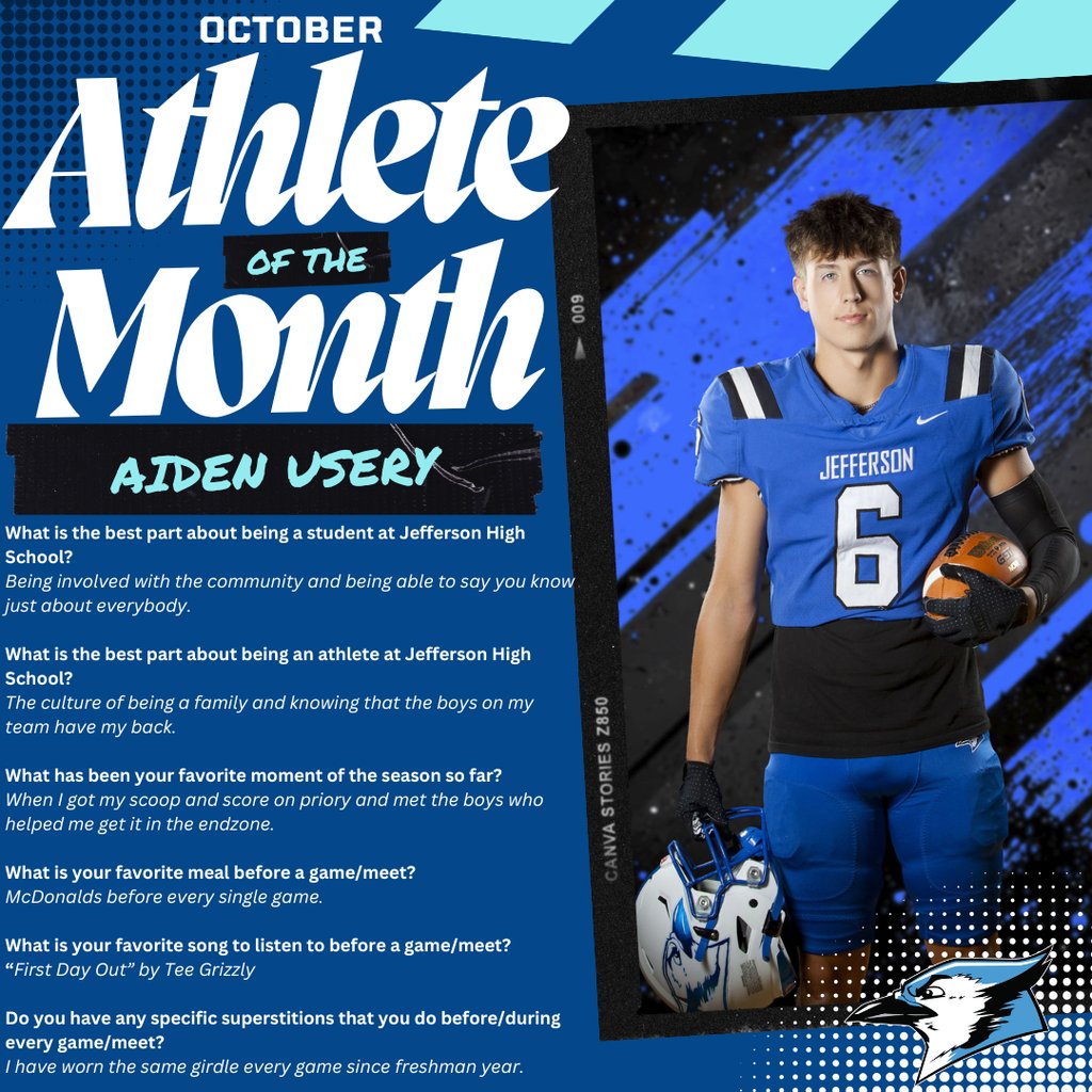 Congratulations to our October Athletes of the Month!! 🎉