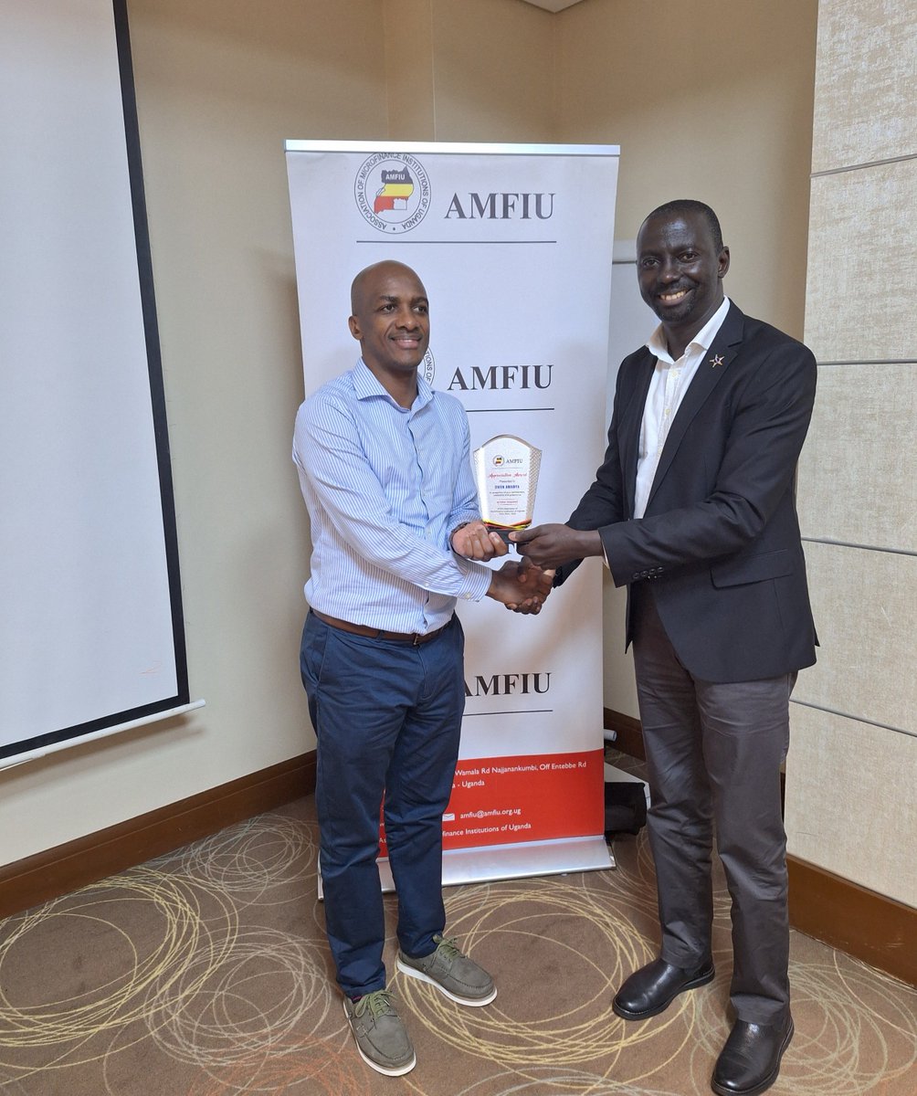 amfiu_Uganda's tweet photo. The Board and Management of AMFIU today bid farewell to Mr. Owen Amanya, former CEO @Opportunity_UG and outgoing National Treasurer of the Association, at a function held at Sheraton Hotel. We appreciate his dedicated service to AMFIU and wish him the very best in his endeavors. https://t.co/66WM0OmO0y