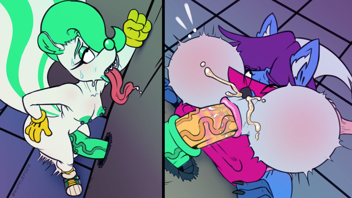 ToonSkunkPuddin's tweet photo. What can I say Puddins cum has toon stretchy like properties and is actually quite delicious while nutritious if not a little addictive🍮🍮🍮🍮

Art and Featuring The Lovely 💙Kyrie💙 @Wafflefops https://t.co/jXF0Wvostx