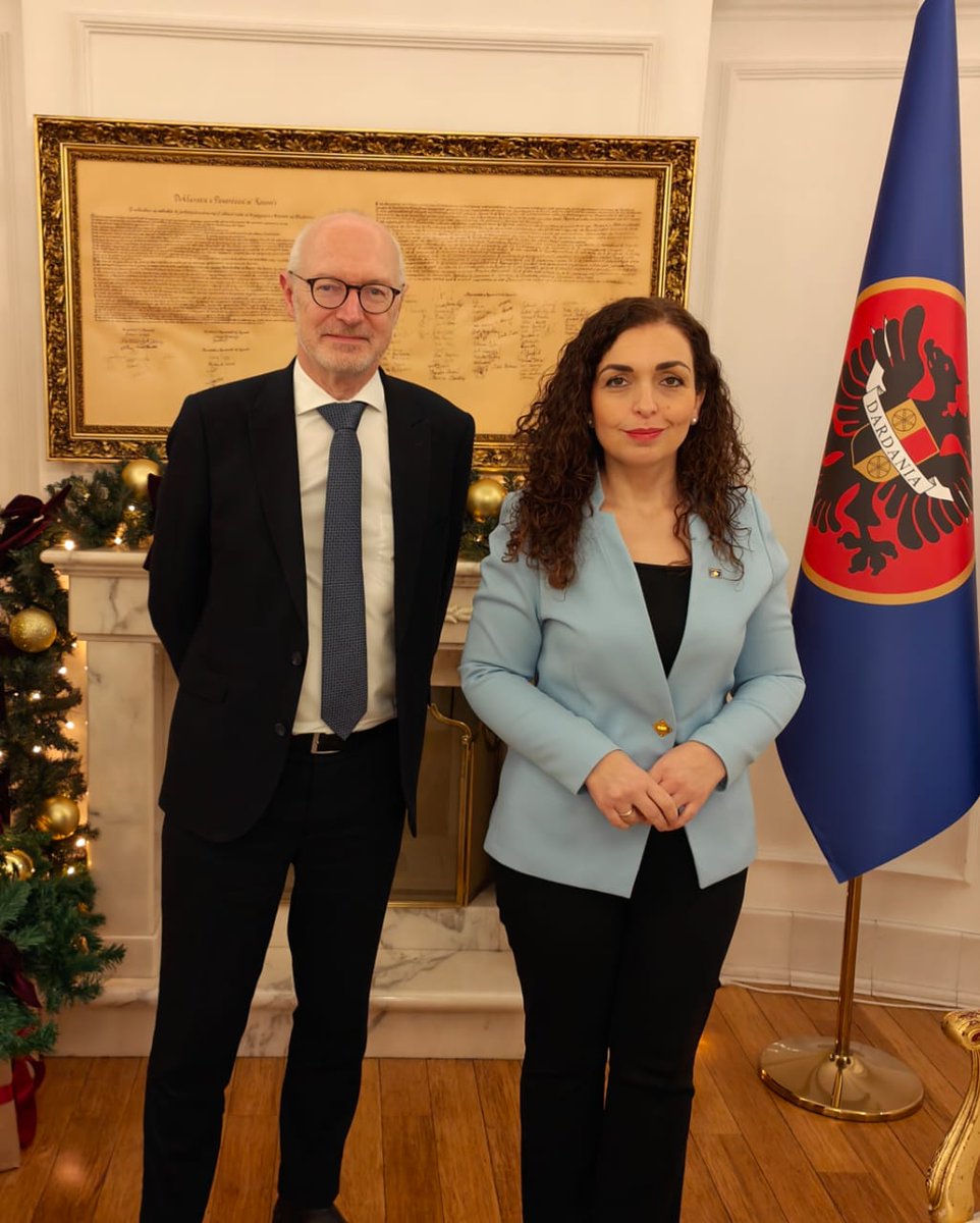 Thank you, President <a href="/VjosaOsmaniPRKS/">Vjosa Osmani</a>  for a trusting exchange of views on the political situation. I emphasised the importance of all political parties being able to participate to the upcoming election so that it is fully inclusive. The role of the free media is also crucial in