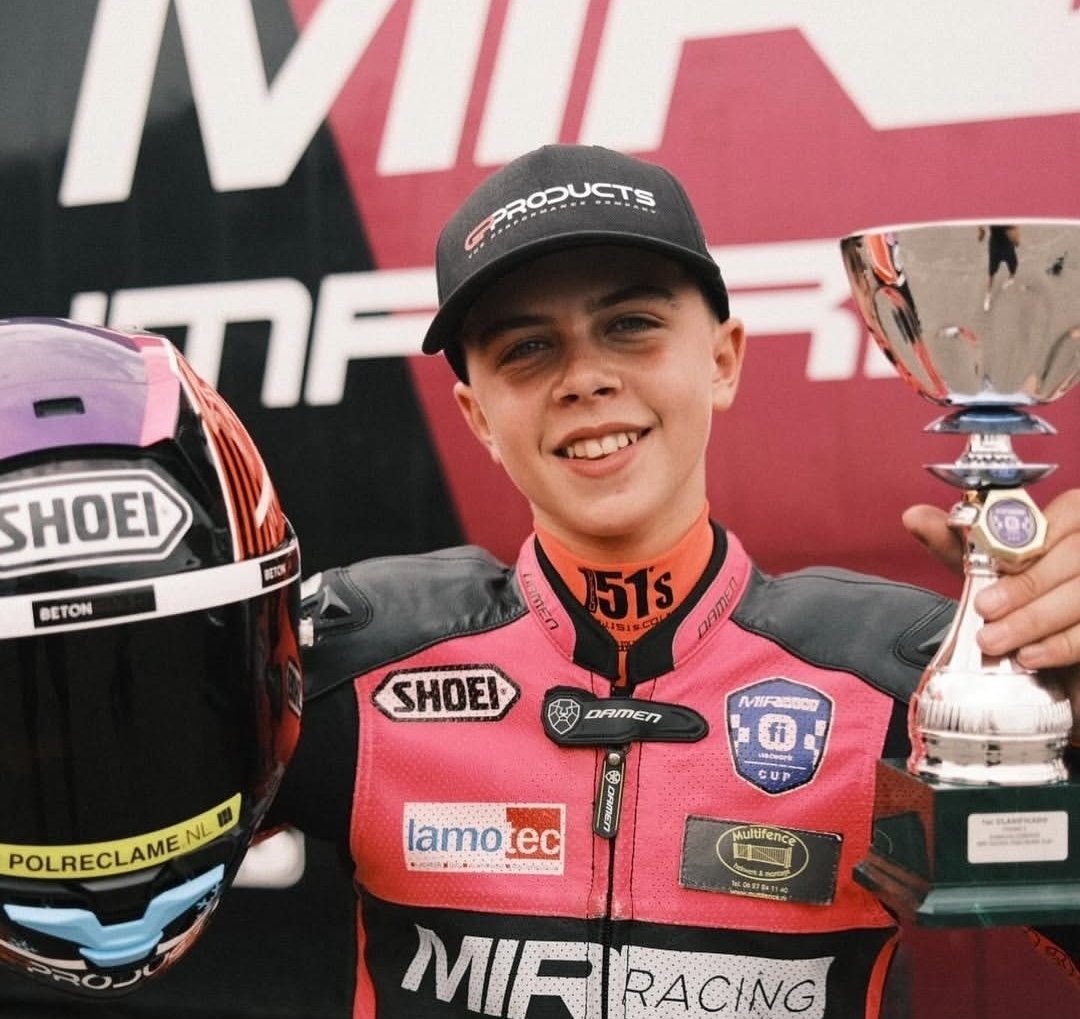 GrassrootsToGP's tweet photo. The final Mir Racing Cup Promo3 race is this weekend.
Four Riders can still win the title;
๐ฅ Luuk de Vries Motorsport
๐ฅ Rafael Budginaite -66
๐ฅ Mattia Rutigliano -123
4th. Marc Moninos - 129
#MotoGP #MirRacing https://t.co/IzJ9glQb7o