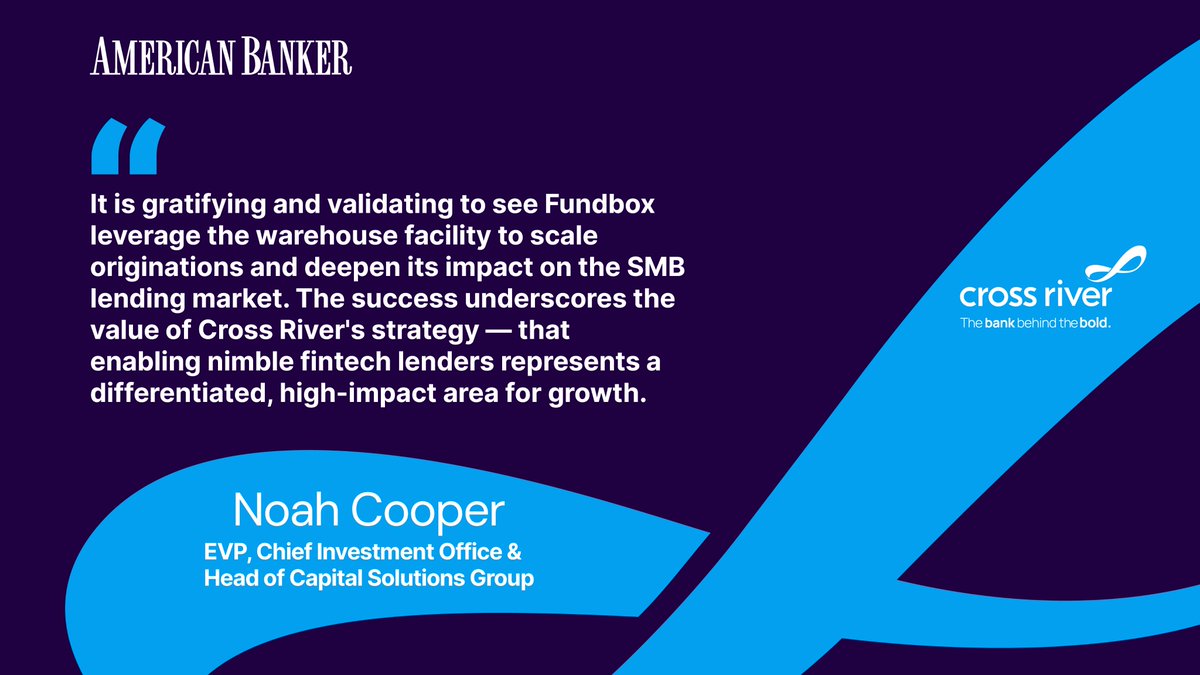 Cross River Bank tweet media