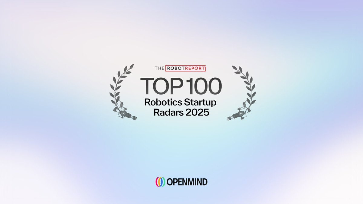 Kaiweb30's tweet image. the @openmind_agi has been named one of RobotReport’s Top 100 Robotics Startups of 2025. OM1 and Fabric aren’t just products they’re the infrastructure for the next wave of autonomous robots. 

OM1 enables real-time, on-device decision-making, while Fabric is where robots learn…