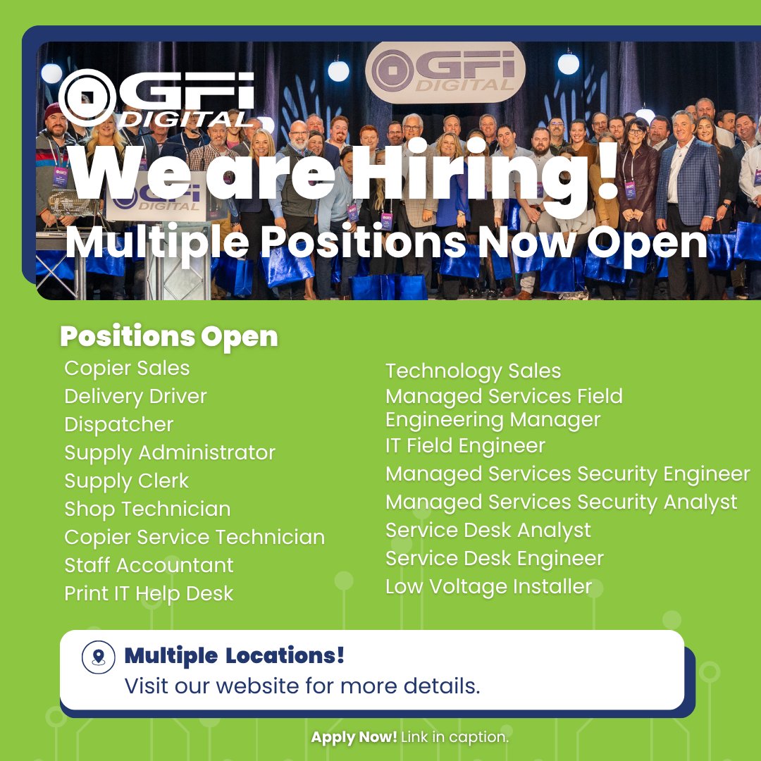 As 2025 comes to a close, GFI Digital is gearing up for an exciting year ahead and we’re looking for talented professionals to join our team. If you’re ready to grow your career and make an impact, explore our open roles and learn more by clicking below.
loom.ly/5A32jjk