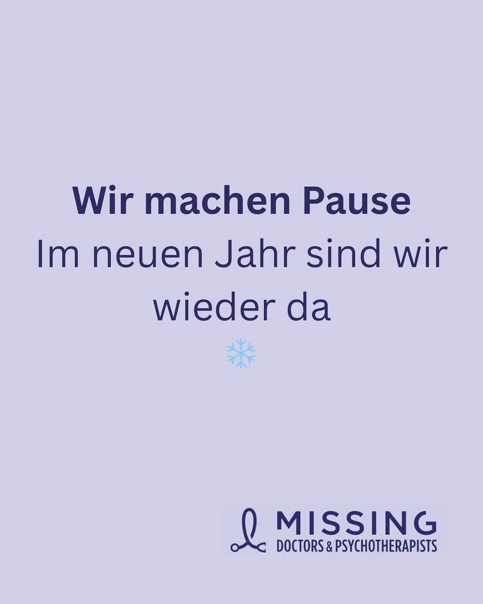 MEDocsPsytheras's tweet image. Wir machen Pause und sind im neuen Jahr wieder da ✨🌲❄️