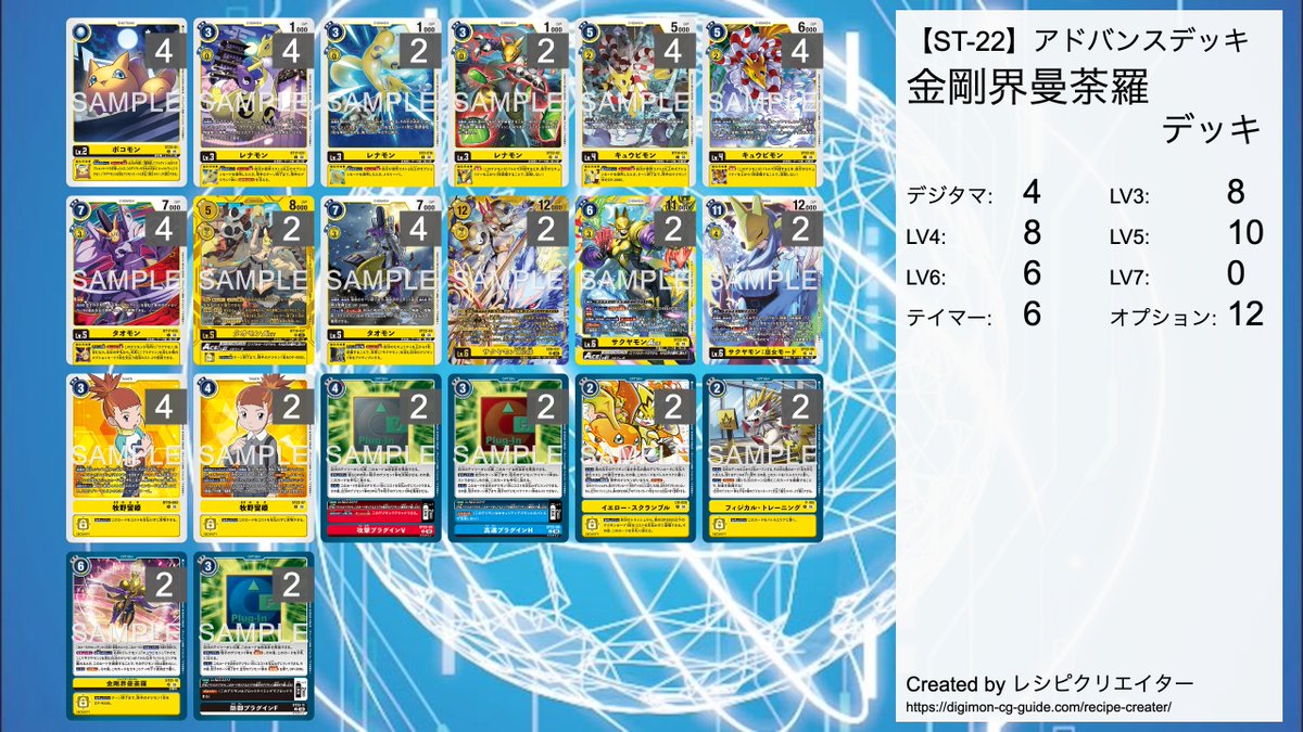 ST-22】アドバンスデッキ 金剛界曼荼羅は本日発売！ デッキの封入枚数