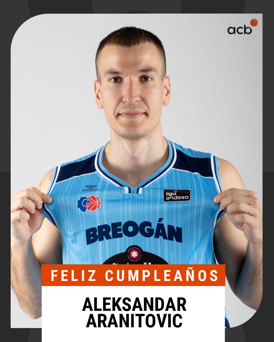 ACBCOM's tweet image. 🎂🥳 ¡FELIZ CUMPLEAÑOS, Aleksandar Aranitovic!

#LigaEndesa