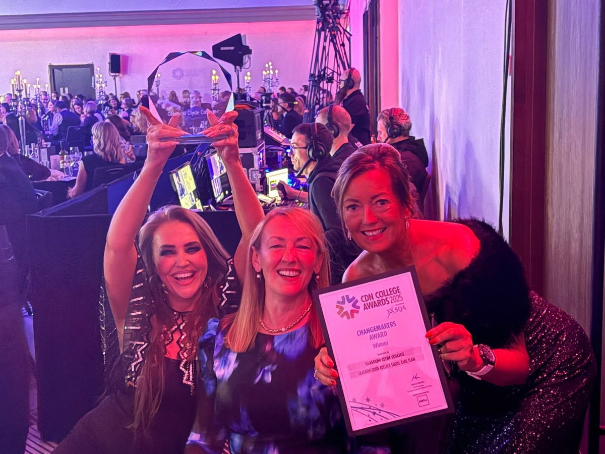 We won, well done everybody. #glasgowclydecollege #socialcare