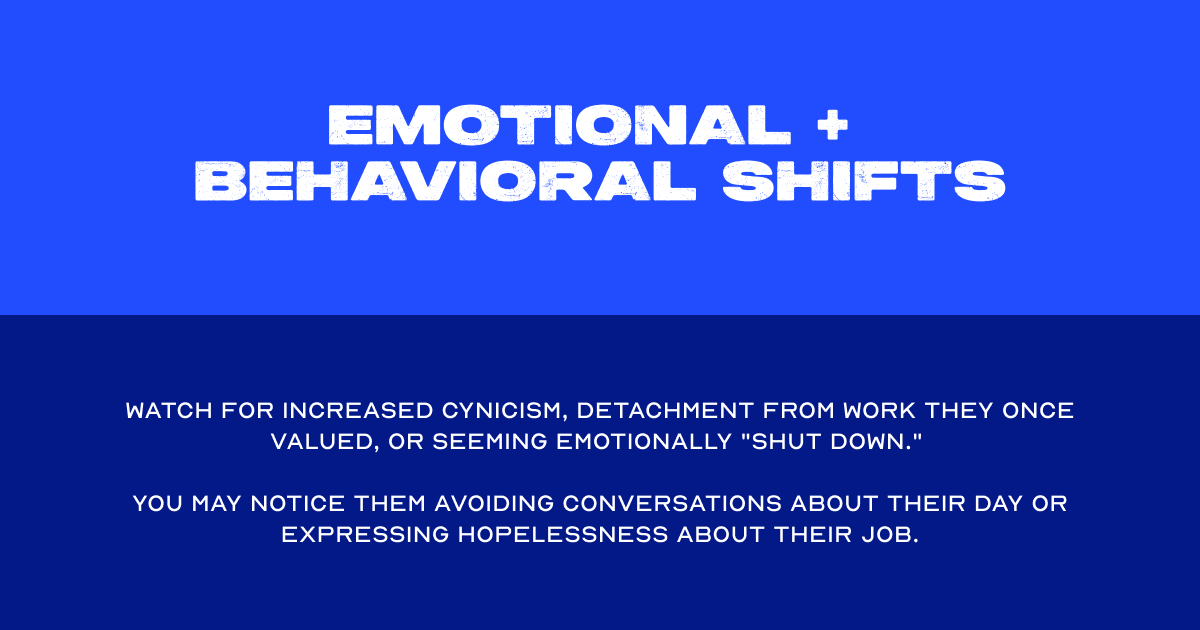 TLEPeerNetwork's tweet image. Burnout shows up at home first. Here’s how to spot it. #FamilySupport #TLEPN