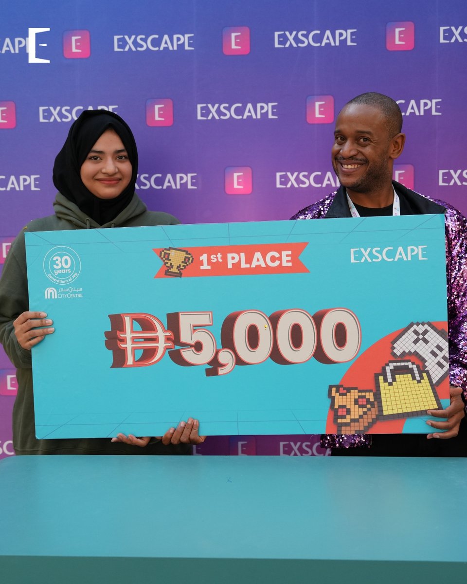 ExscapeOfficial's tweet image. MISSION ACCOMPLISHED! 🏆
Congrats to the winners of the Exscape x @CityCtrDeira  Scavenger Hunt!
🥇 Bathool (AED 5,000)
🥈 user01183392 (AED 3,000)
🥉 sosen (AED 2,000)
Speed + strategy = BIG wins!
#Exscape #CityCentreDeira #RealLifeScavengerHunt #CCD30Years #GamingChallenge