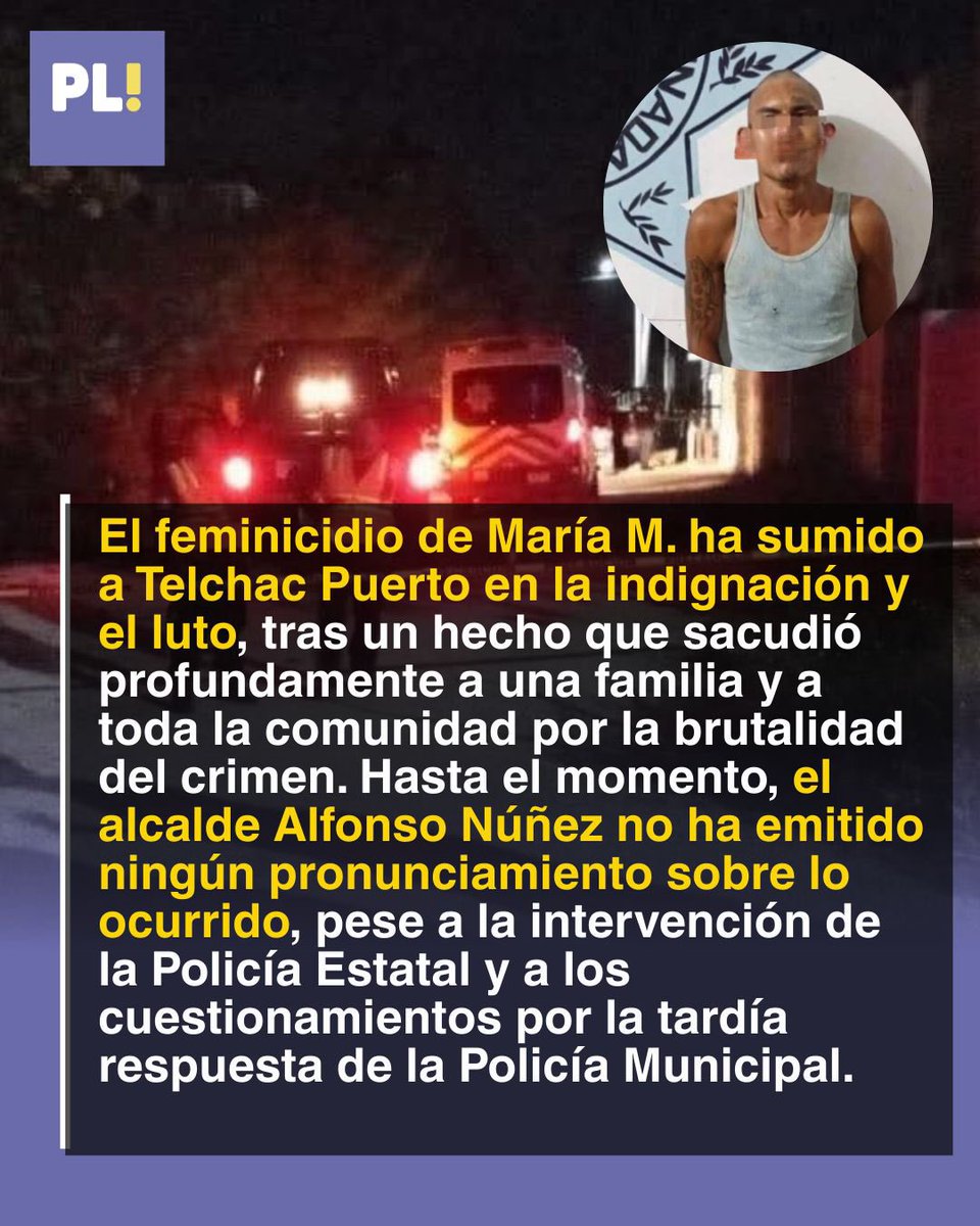 El #feminicidio de María M. mantiene a Telchac Puerto entre la indignación y el luto. Mientras crece la exigencia de justicia, la ciudadanía sigue esperando un pronunciamiento del alcalde, quien hasta ahora ha permanecido en silencio.
#NosFaltaMaría #JusticiaParaMaría #NiUnaMenos