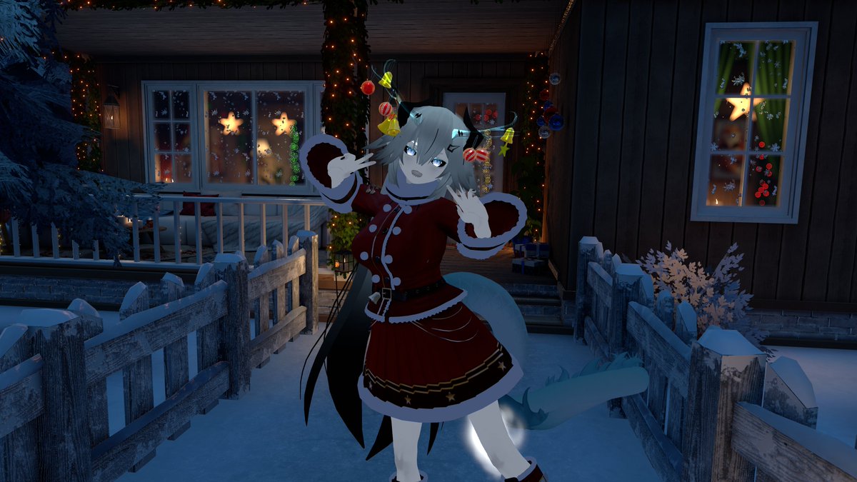 SolistarVR's tweet image. Happy Holiday season everyone! #vrchat #vrc #virtualreality #vr #vrheadset #valveindex #christmas #Winter #Snow #holidays #presents #gifts
