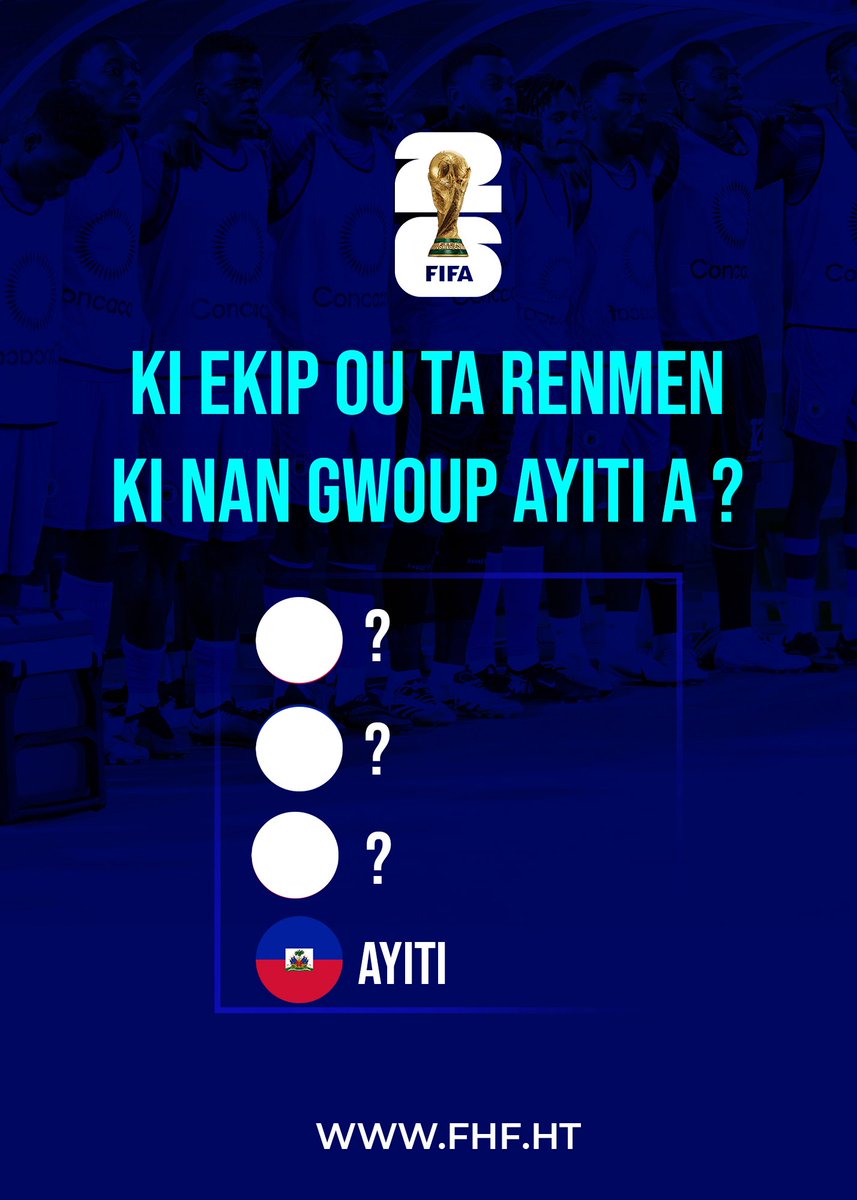 fhfhaiti's tweet image. 1974, nou te twoke kòn ak Itali, Pòlòy ak Ajantin… 2026, a ki ekip ou ta swete Grenadye yo kwaze nan premye tou Mondyal la ?

#NouNanBatay #Mondyal2026 #AyitiNanMondyal #NouRetounen