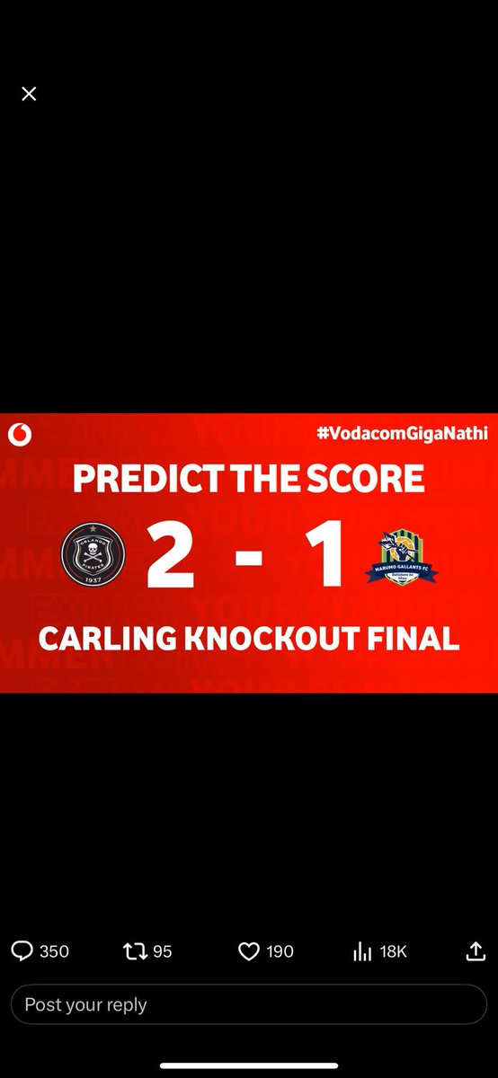 VanDePlanka's tweet photo. @Vodacom @orlandopirate @_Marumogallants https://t.co/uMiBNwXl1N