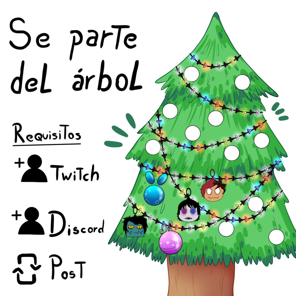 jovenlinkart1's tweet image. Seguimos con la dinámica del Árbol Navideño🎄✨
Ya hay 5 personitas y desbloqueamos las luces animadas
¿Quieres participar y ayudar a llegar a los niveles 2 y 3?
-Repostea este post
-Sigue a Joven Link en Twitch
twitch.tv/joven_link
-Y únete al Servidor
discord.gg/kHvcsNzj