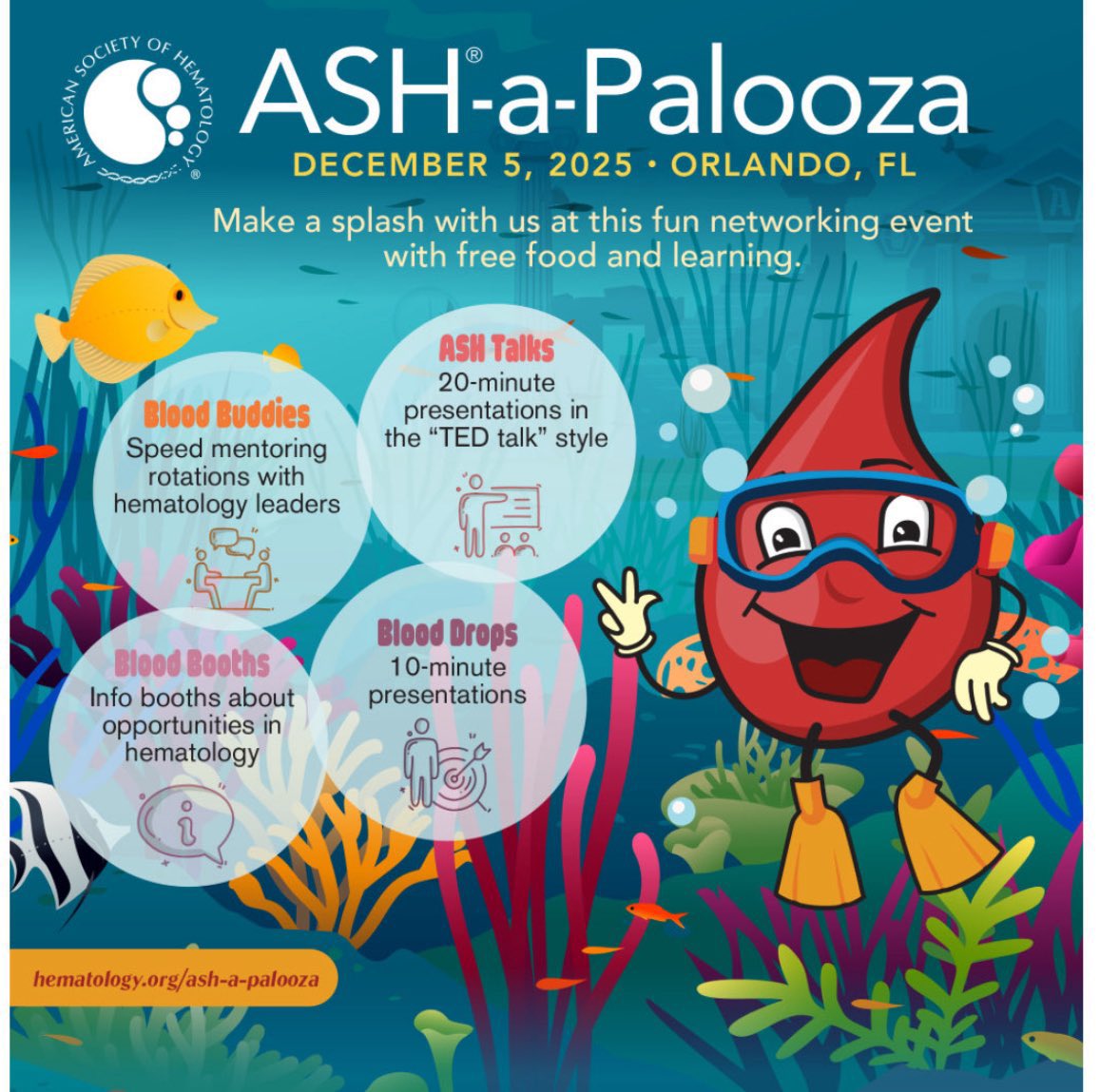 DrRaulCordoba's tweet image. #ASHaPalooza day is TODAY! 

💥 Always a blast 
🌟Great way for #trainees to #network and #learn!

👨‍🏫 I will be at Station 1 to speak about the malignant #hematology journey 

🕜 When? At 1:30pm ET 

🧐 See you there! 

#MedEd #mentoring @ASH_hematology #ASHEducation #ASHTrainee
