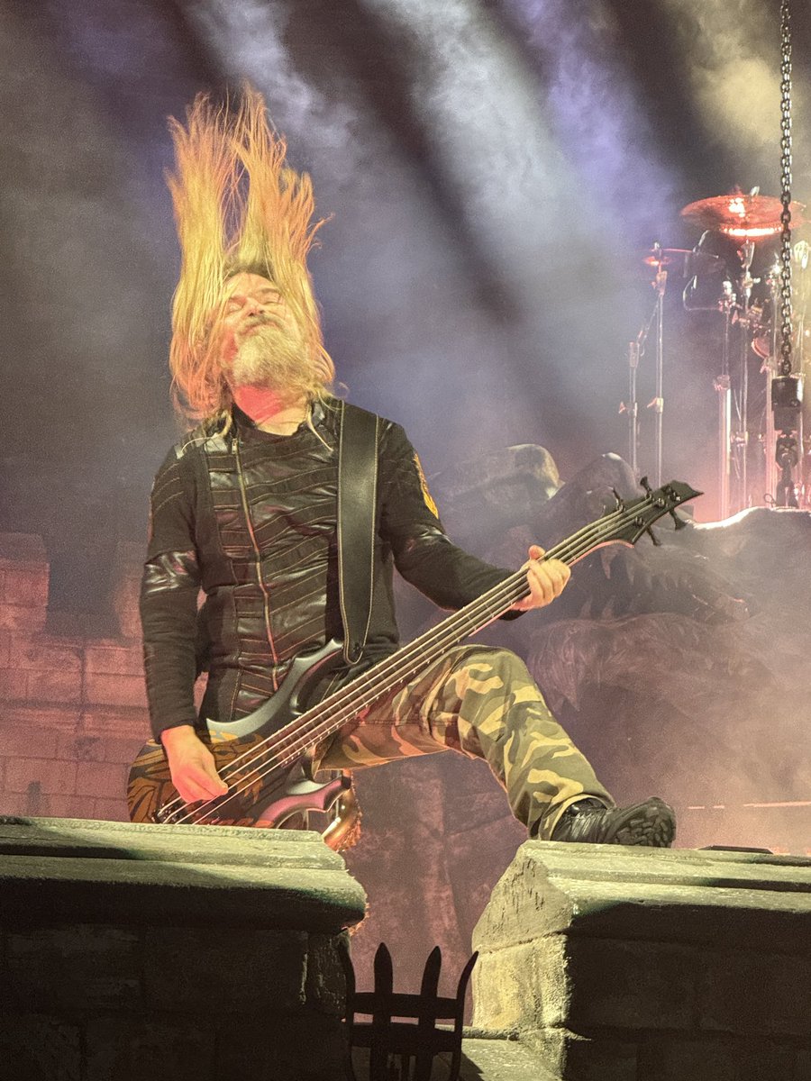 TopherBeadle's tweet photo. @sabaton Last night’s show was epic. What a triumph! Well done to @sabaton, the Legendary Orchestra, and their amazing tour crew! 
(I’m not saying I have a favourite band member, but some just turn out better in photos!!) https://t.co/ZHYLQ12Tj5