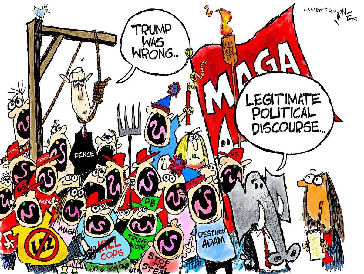 Quite remarkable indeed how former VP  <a href="/Mike_Pence/">Mike Pence</a> doesn’t seem to hold much rancor toward scoundrel 🍊Donnie, especially recalling how, once-upon-a-time, Mike was threatened with execution by hanging, courtesy a then ex-president on the wane...🧐