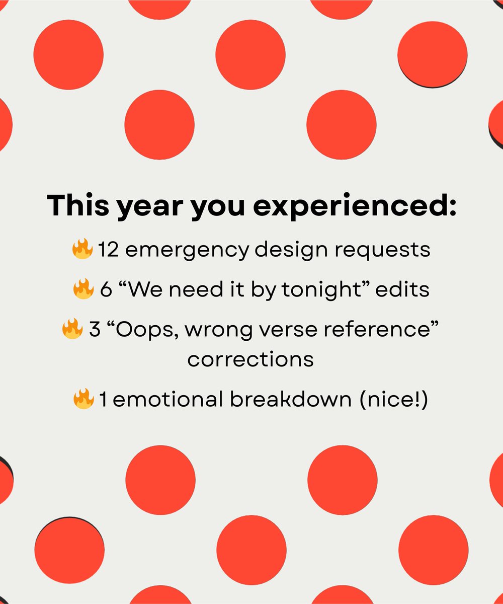 Your 2025 Church Graphic Designer Wrapped.