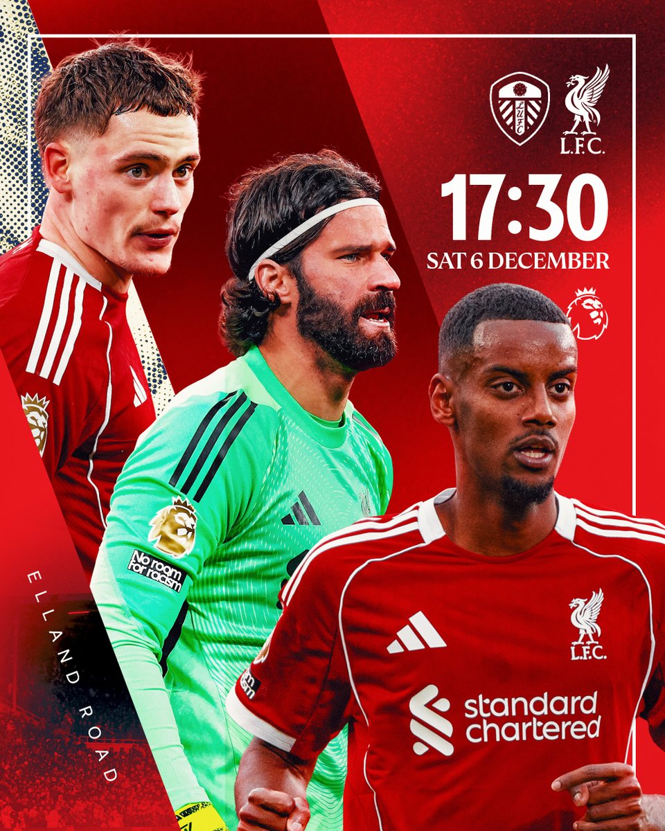 🔴 MATCHDAY 🔴

The Reds travel to Elland Road as we face Leeds United ✊ #LEELIV