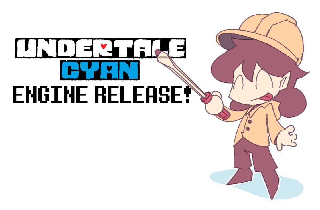 CloestarC2's tweet photo. After almost 2 years... I've finished the engine for UNDERTALE CYAN!

Not only that, but I've decided to publish it as well! That's right, YOU can make an UTDR Fan-game with our Engine!

Read more about it here: https://t.co/OlHC7SEWOl https://t.co/lE7d17jd0L