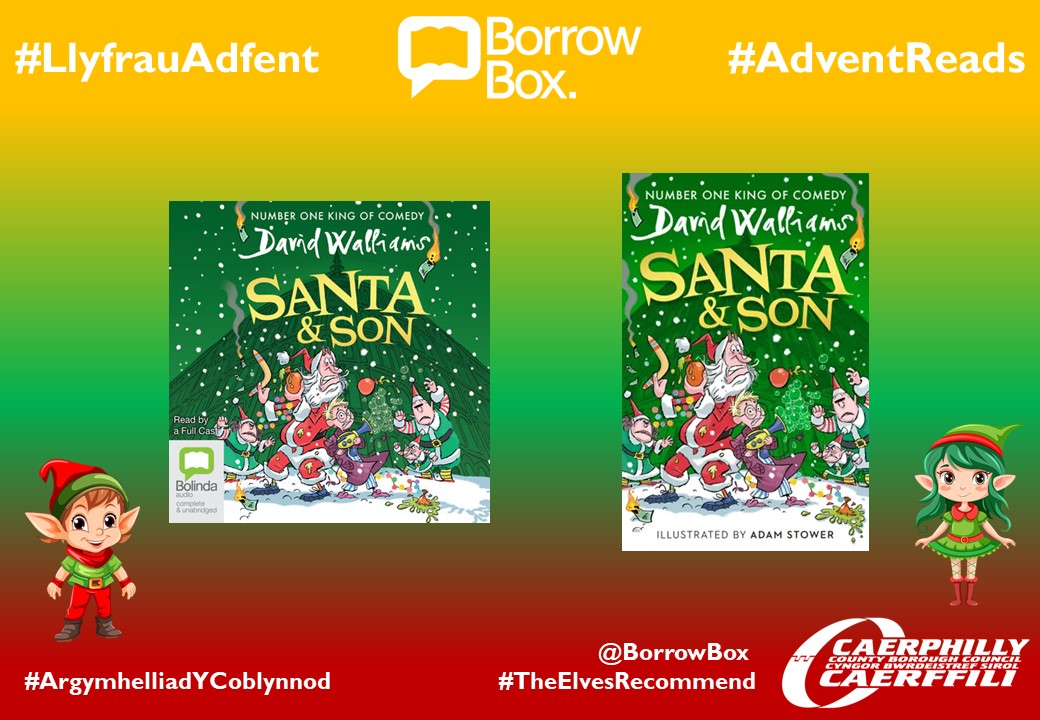CaerphillyLib's tweet photo. #LlyfrauAdfent Diwrnod 10
Un gwych i'w ddarllen fel teulu.
#DarllenDolig #Llyfrau #eLlyfr #eSain
🎅🎄⛄️🦌🔔🕊️🎀❄️🎁🦃☃️🎄
#AdventReads Day 10
A great one to read as a family.
#SeasonsReadings @BorrowBox @davidwalliams #Books #eBooks #eAudios https://t.co/7ax7yNDaqz
