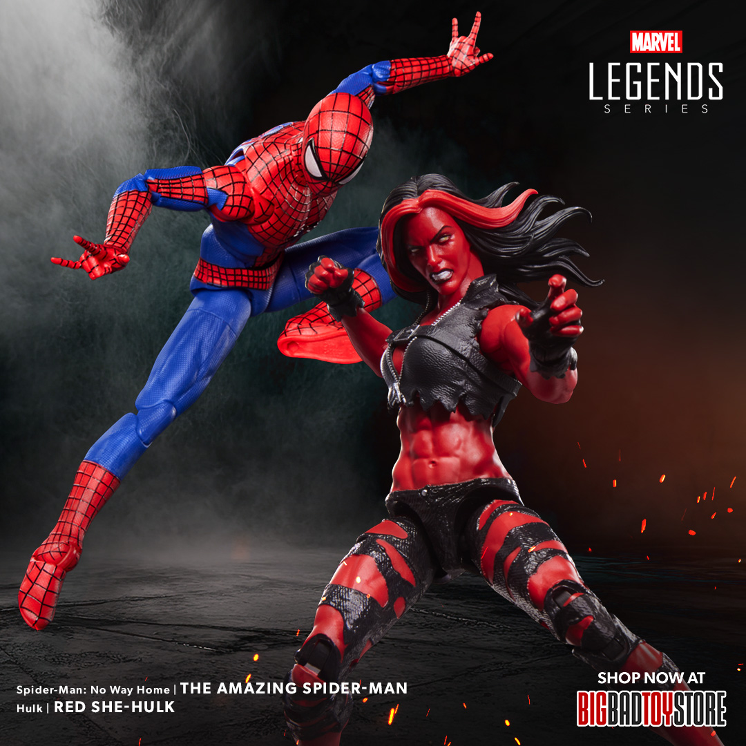 BigBadToyStore's tweet photo. Big power. Big heart. Big swing.
Pre-order Red She-Hulk and Amazing Spider-Man (No Way Home) Marvel Legends figures now at BigBadToyStore!
Don’t miss out—pre-order today!
https://t.co/JcGiHL7ZzF
#MarvelLegends #SpiderMan #RedSheHulk #BBTS #NoWayHome #hasbro #actionfigure https://t.co/7vV6h3Oh3J