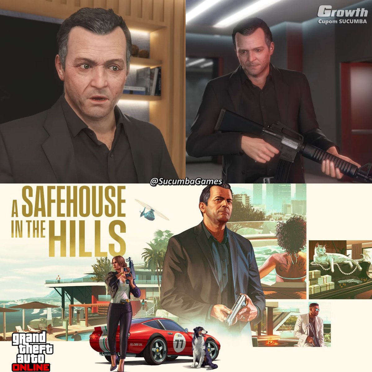 Michael está de volta na nova DLC do GTA Online!!