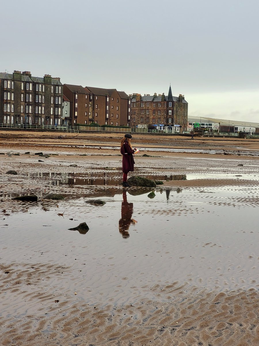 clare_potter's tweet image. Thnks @PortyBooks for hosting me for my poetry walk  @PTBOpoetry I'm grateful you stocked my book #HealingThePack in yr brilliant bookshop. A 1st, my book in a window. Crows +haar made way for our poems! Thnks @RSLiterature #jerwood @CreativeScots  for my award @VervePoetryPres