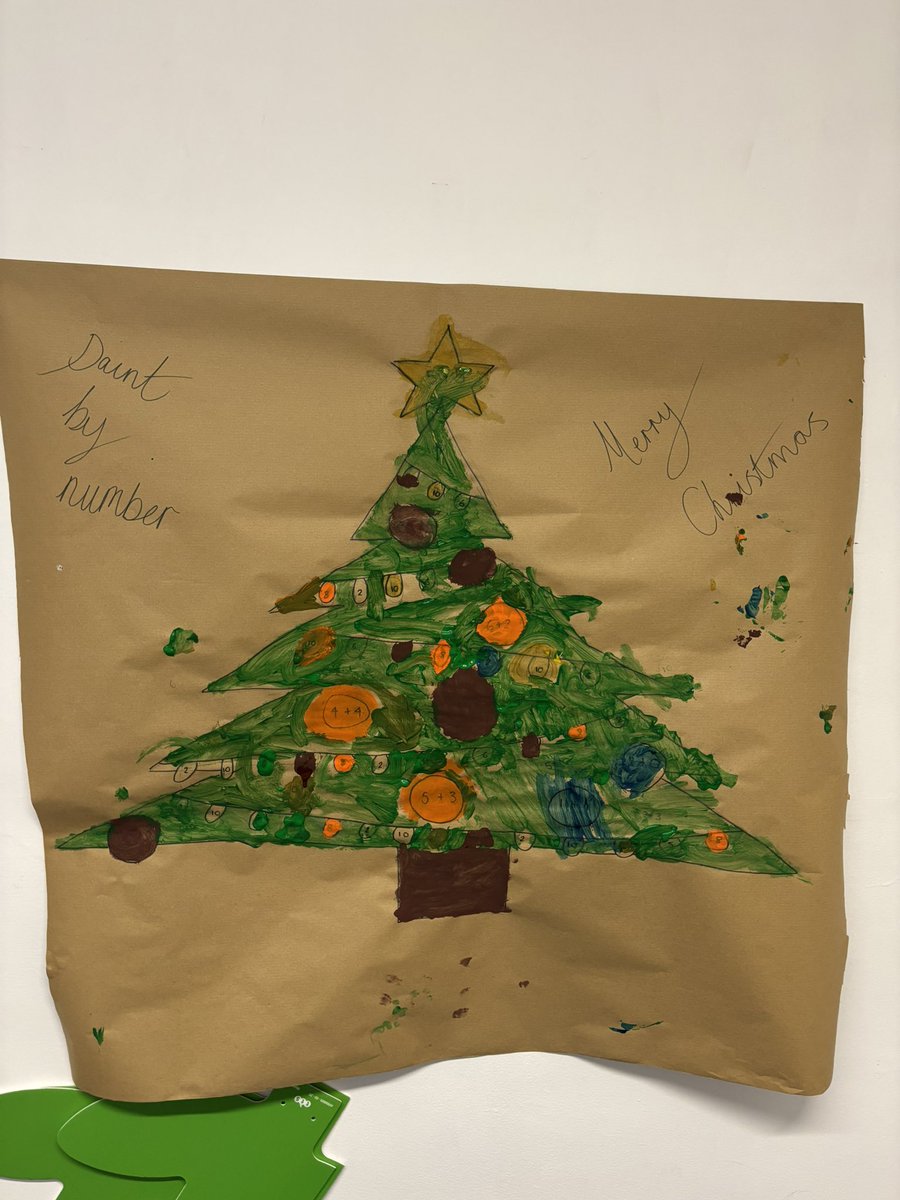 Beautiful, festive paint by numbers created in The Retreat this afternoon <a href="/CastleNewnham/">Castle Newnham</a>