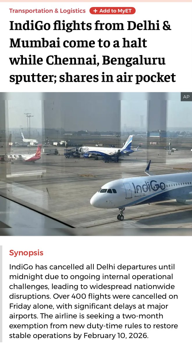 When I was coming from the Delhi T1 airport after witnessing my flight cancellation which I came to know once my DigiYatra entry was declined on the public flight status display  (Indigo has not sent me any notification of the flight cancellation till now) and thinking is it arm