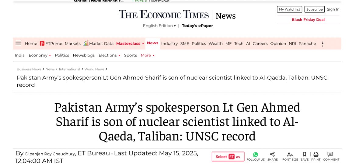 AhilsChronicle's tweet photo. آج ایک غدار کا بیٹا @OfficialDGISPR  نیشنل ٹیلیوژن پر بیٹھ کر قوم کے محبوبہ لیڈر کو غدار کہنے والے کو زرا بھی شرم نہیں آئی 

دنیا کی ریکارڈ بک بتاتی ہے کہ اس کے اپنے باپ پر الزام تھا کہ اُس نے دہشتگرد تنظیموں کو خطرناک ٹیکنیکل معلومات دی تھی اسی الزام پر اس کا نام UNSC کی پابندیوں والی فہرست میں ڈالا گیا تھا۔

اور کمال دیکھیے 
قوم کے محبوب لیڈر کو “خطرہ برائے قومی سلامتی” کہنے والے کی اپنی جڑوں پر بین الاقوامی سطح کے سنگین الزامات درج ہیں۔جو رنڈی کے بچے اپنا سایہ صاف نہ رکھ سکے وہ قوم کے بیٹوں کی وفاداری ناپنے نکل پڑا ہے۔

اوئے حرامزادے پہلے اپنی تاریخ دیکھ، پھر کسی اور پر انگلی اٹھا۔ 
(سلطان بشیر کی تصویر اسامہ بن لادن کے ساتھ موجود ہے)