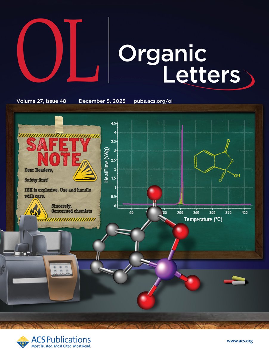 JOC_OL's tweet photo. Safety First in Organic Chemistry! ⚠️ 

#OrgLett published its first "Safety Letter" by Garg, Zhao, and co-workers, spotlighting IBX—a widely used oxidant with explosive potential.

Read the Safety Letter and Editorial in this week's issue:
https://t.co/OG8wy0KcOu https://t.co/6il8kakI5a