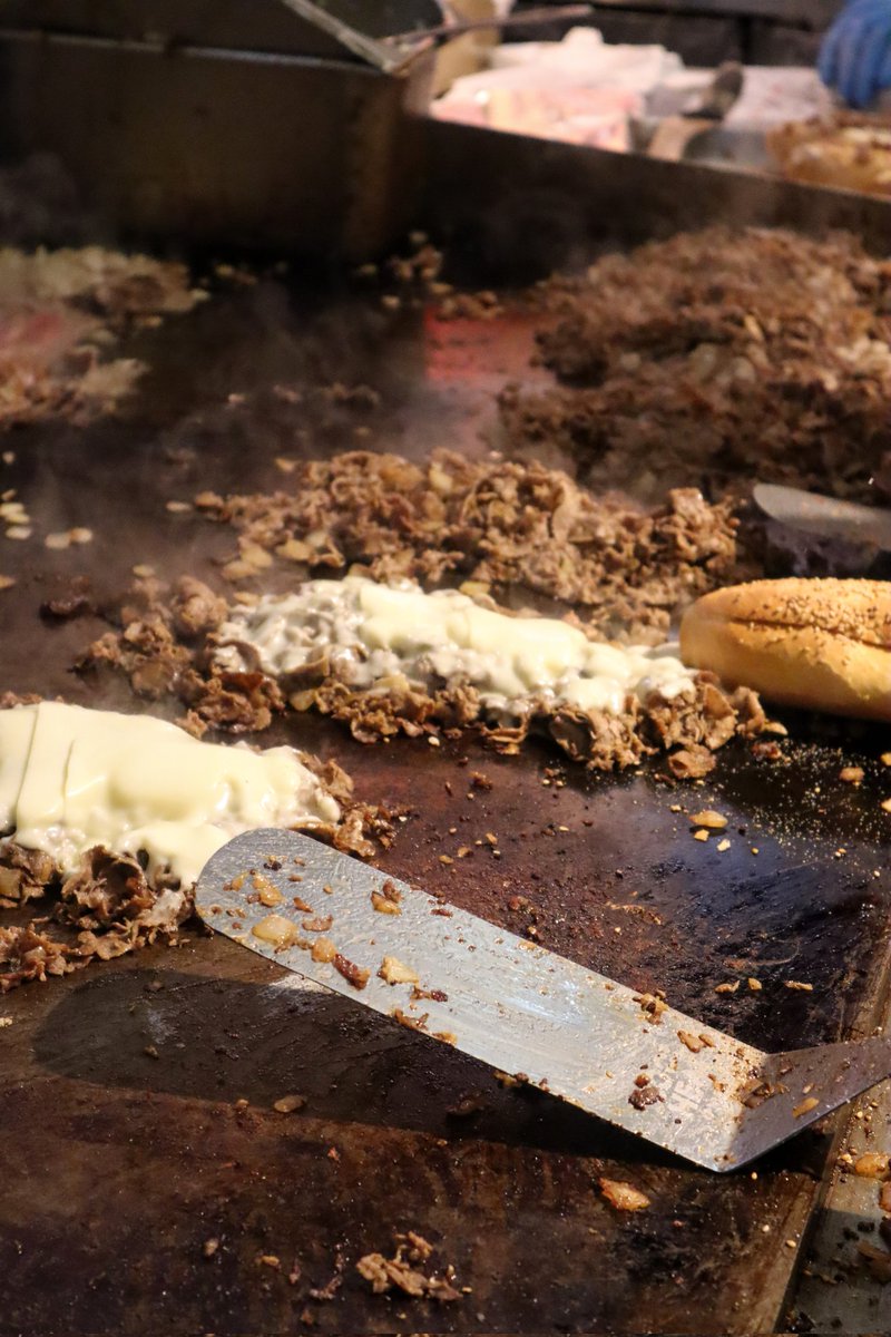 Chop, chop! Cheesesteaks made to order!