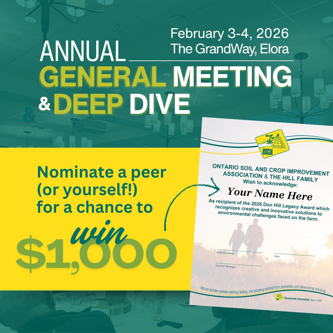 Nominations are open for the 2026 Don Hill Legacy Award! Honouring on-farm innovation that tackles environmental risks in soil, water, air, crops &amp; biodiversity. Open to ON farm businesses with a verified EFP (past 5 yrs).

Prize: Recognition at our 2026 AGM, feature in Innovator