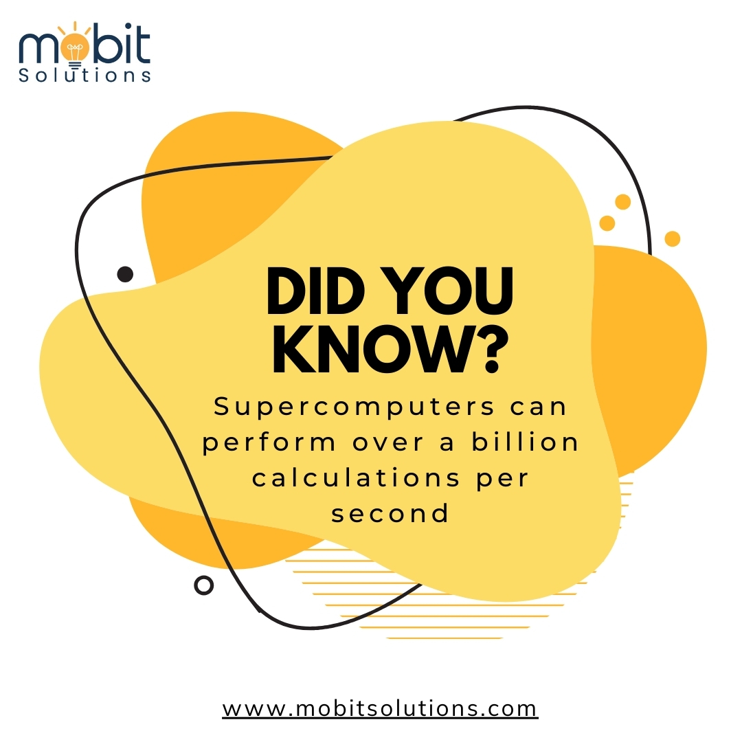 Mobit_Solutions's tweet photo. 💻 Did you know? Supercomputers can perform over a quadrillion calculations per second!

⚡ That’s faster than millions of regular computers combined.

#TechFacts #Supercomputers #MindBlown #Innovation #mobitsolutions #mobit #supercomputer https://t.co/eLbhraFxJA
