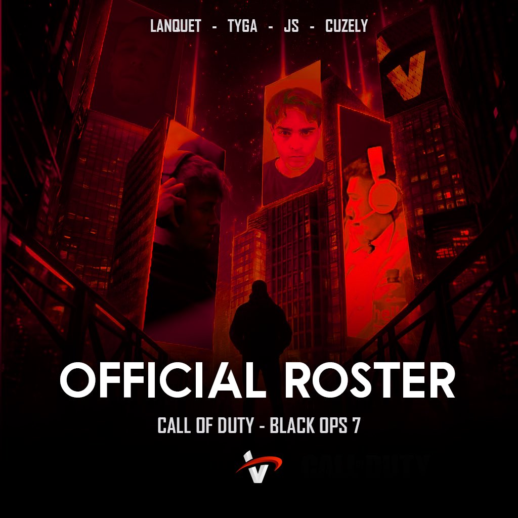 𝗪𝗘‘𝗥𝗘 𝗕𝗔𝗖𝗞! 

Introducing our Black Ops 7 Roster:

⚡️ <a href="/JScod_/">JS</a> 
⚡️ <a href="/cuzelyy/">cuzely</a> 
⚡️ <a href="/TygaaCOD/">Tyga 🇸🇦</a> 
⚡️ <a href="/LanquetEU/">Paulos</a> 

Let the new chapter begin. 🤩

#CallofDuty | #govertex