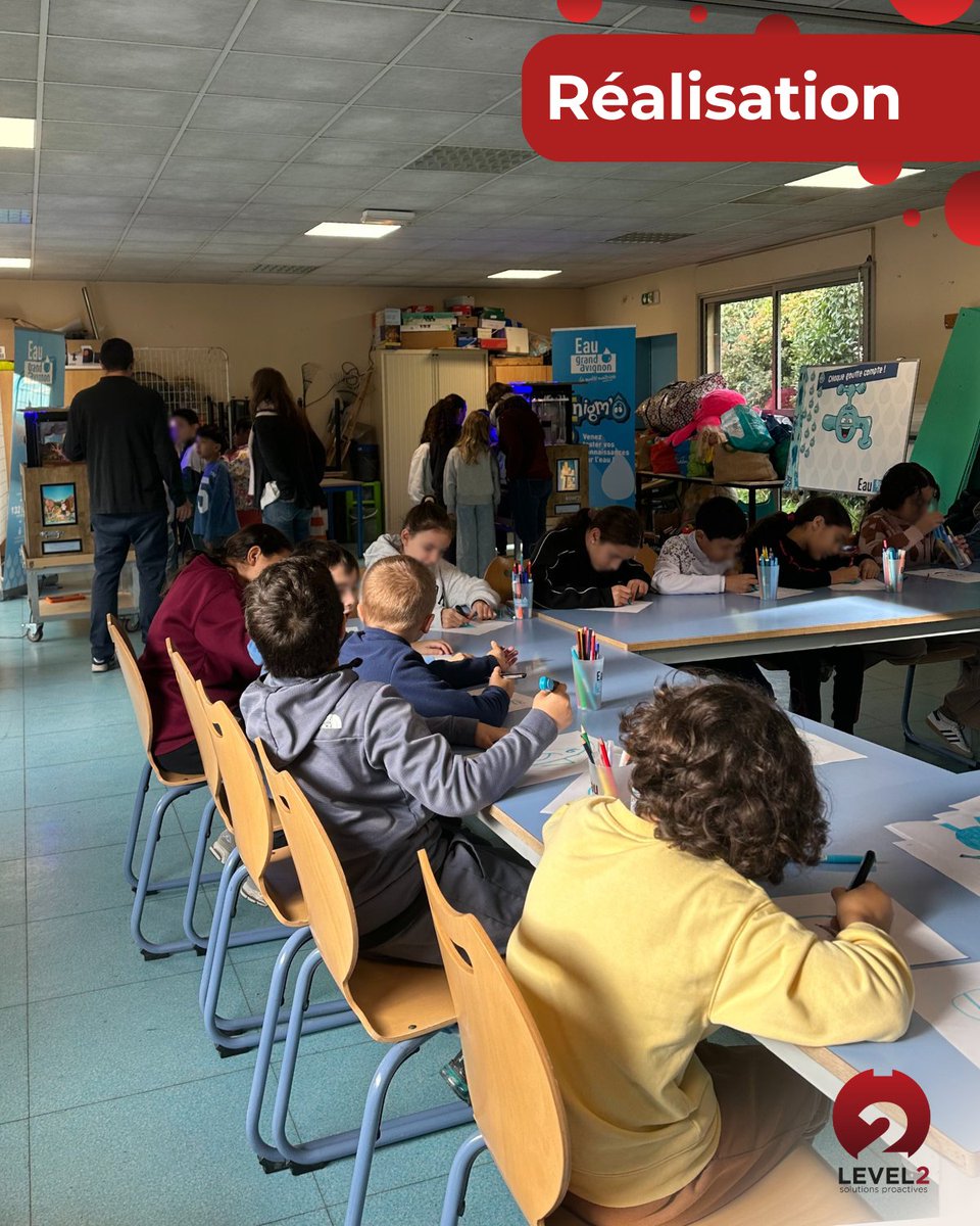 AgenceLevel2's tweet photo. 𝗗𝗲𝗿𝗻𝗶𝗲̀𝗿𝗲 𝗶𝗻𝘁𝗲𝗿𝘃𝗲𝗻𝘁𝗶𝗼𝗻 « 𝗘𝗻𝗶𝗴𝗺𝗼 » de l'année à l’École des Vertes Rives!
💧Atelier ludique pour découvrir les gestes du quotidien et sensibiliser les enfants à préserver l’eau. 
🌱Un moment riche d’apprentissage et de découvertes.
#Atelier #Pédagogie https://t.co/UiZNmdeiBR