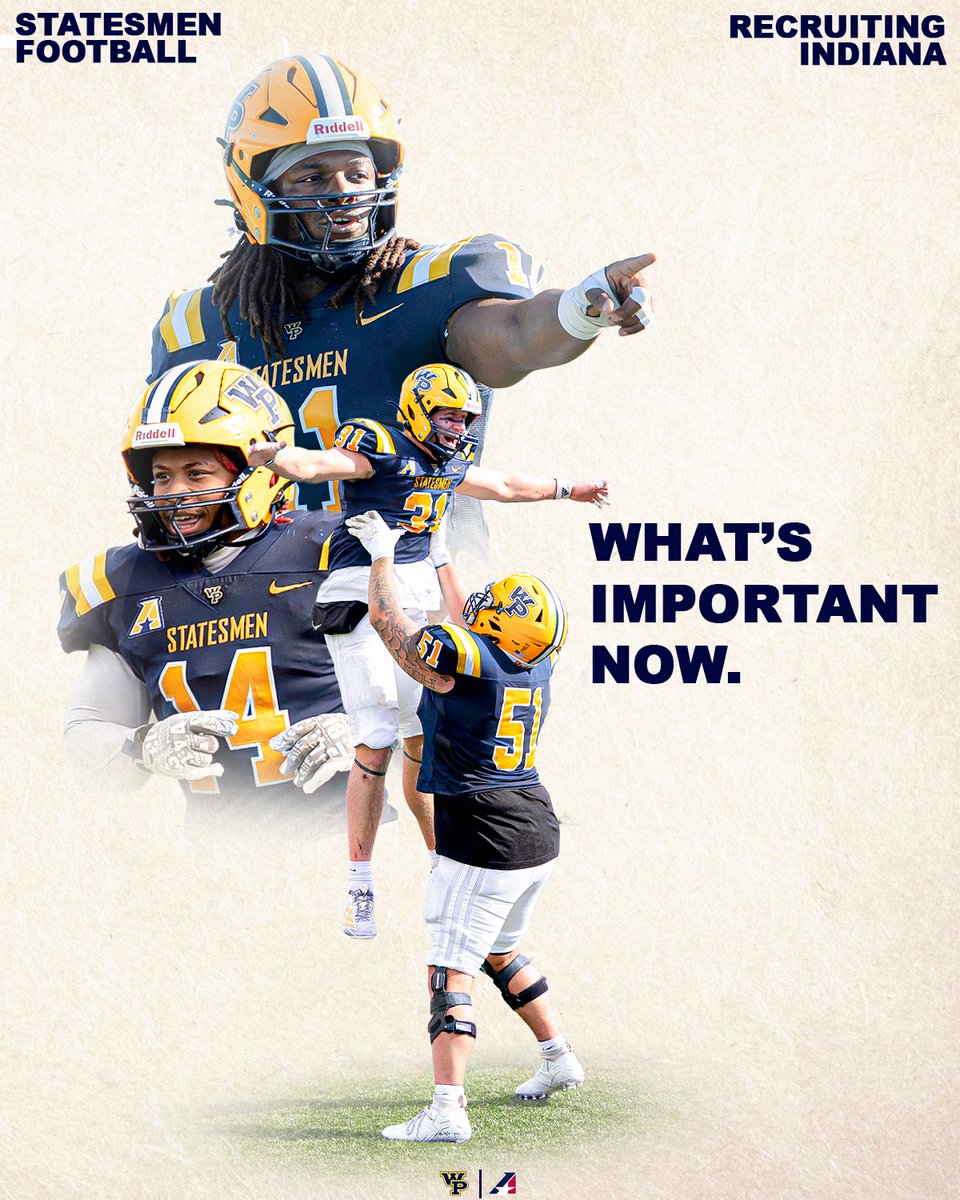 ‼️RECRUITING INDIANA‼️

If you’re from the Hoosier State and want to become a Statesmen we’re looking!

Send me your film!🔔🔵🟡

#WIN #RingTheBell