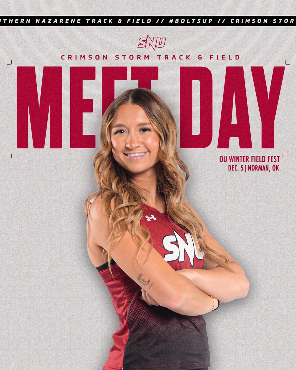 𝐌𝐞𝐞𝐭 𝐃𝐚𝐲 🫵

🏟️ OU Winter Field Fest
📍 Norman, Oklahoma
📊 tinyurl.com/y4ccy96r

#BoltsUp⚡️