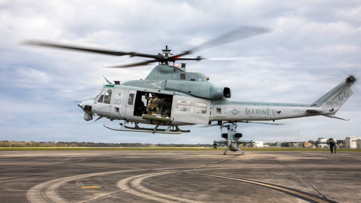 Marines with HMLA-773, MAG-49, 4th MAW execute preflight
