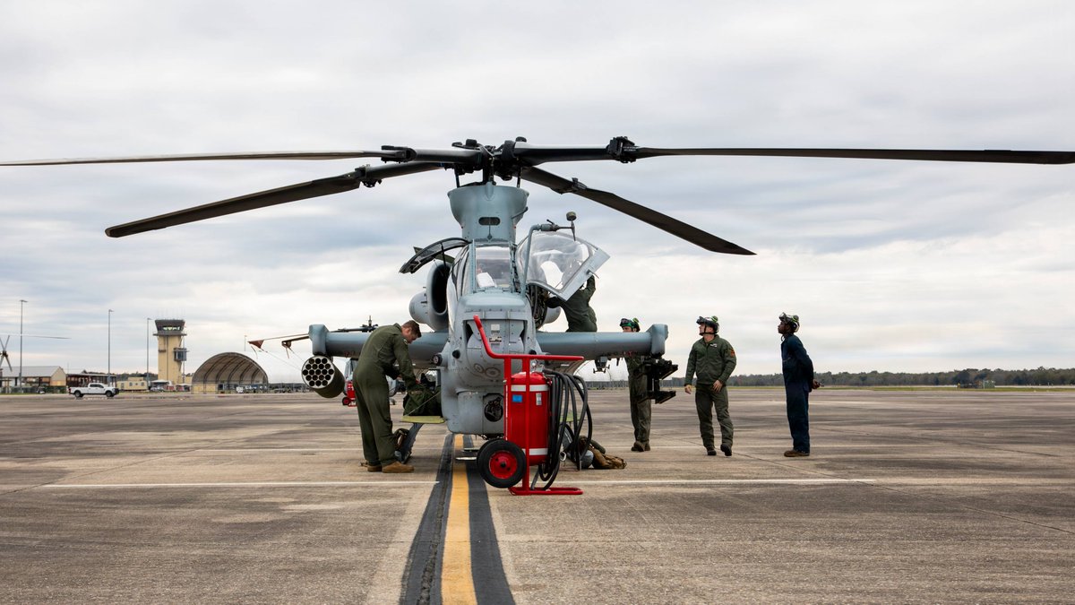 Marines with HMLA-773, MAG-49, 4th MAW execute preflight