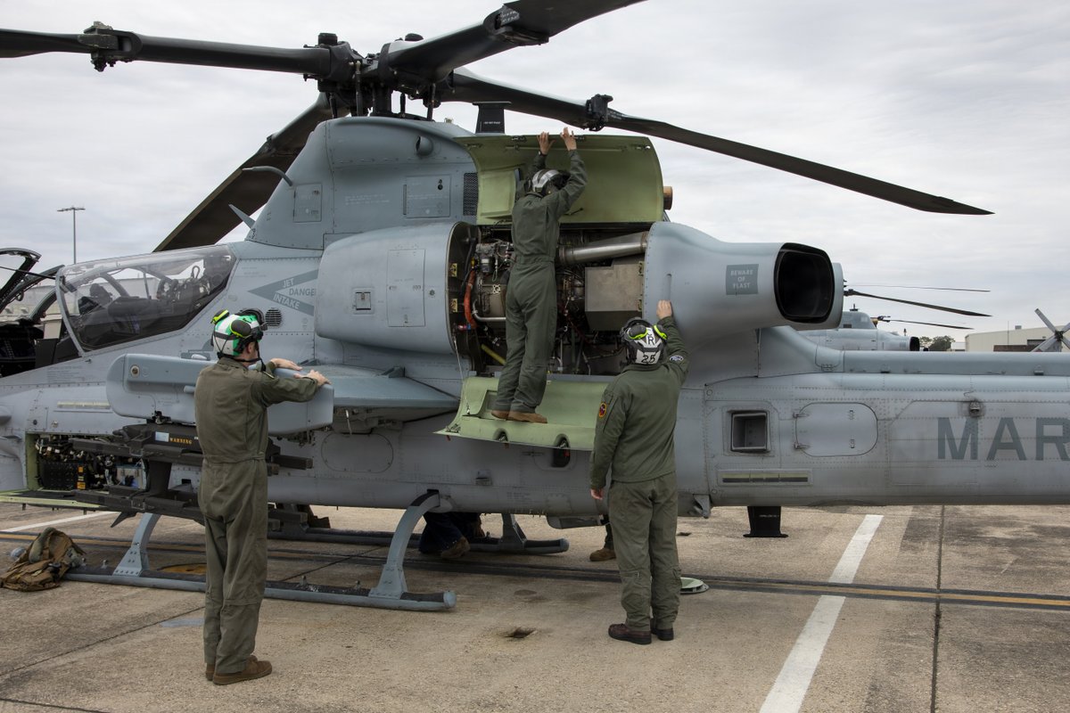 Marines with HMLA-773, MAG-49, 4th MAW execute preflight