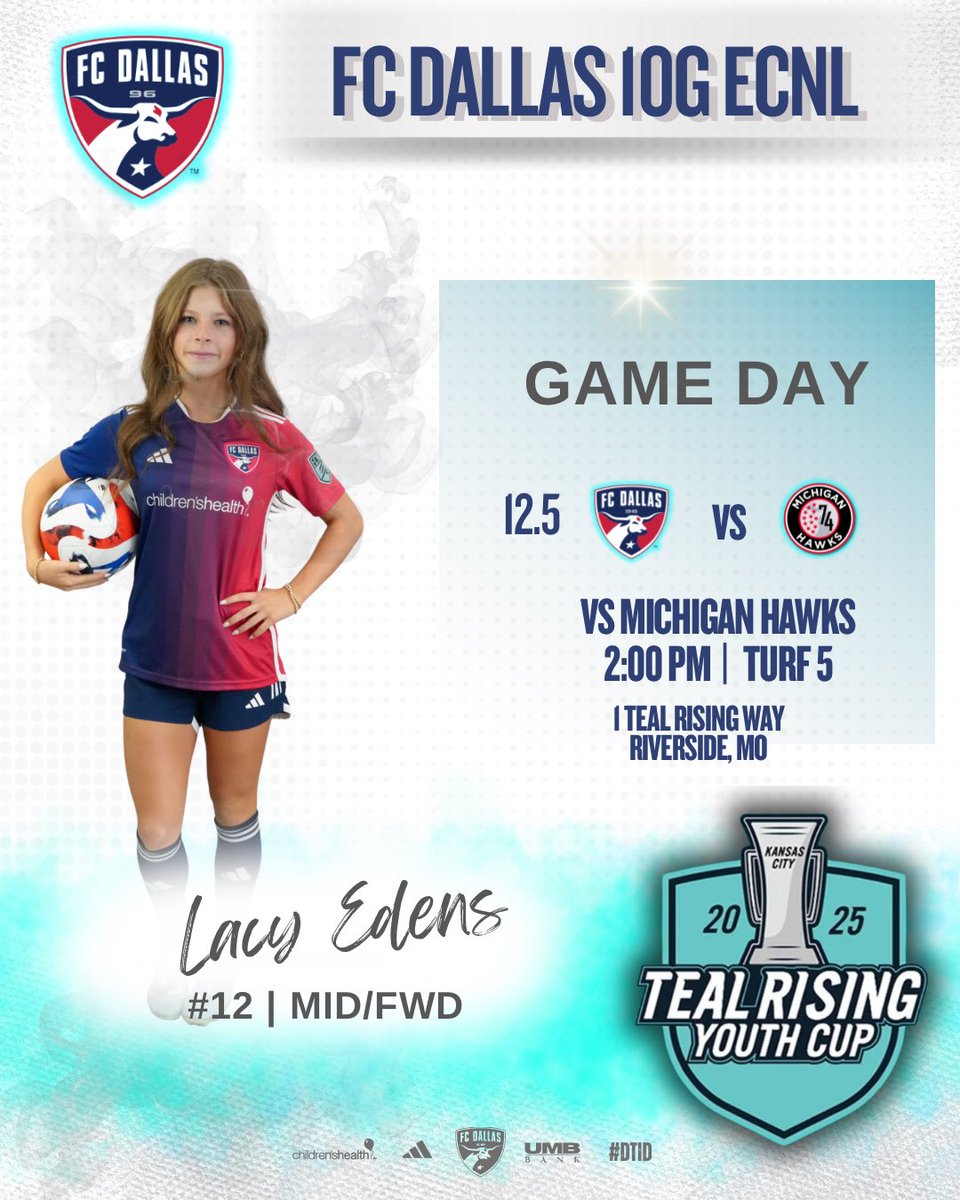 Gameday! ❤️

<a href="/FCDGirlsECNL/">FC Dallas Girls ECNL</a> <a href="/FCDallas10gECNL/">FC Dallas 10g ECNL</a> <a href="/ECNLgirls/">ECNL Girls</a> <a href="/thekccurrent/">KC Current</a> <a href="/TopDrawerSoccer/">TopDrawerSoccer</a> <a href="/ImYouthSoccer/">ECNL/GA/Recruiting/College Soccer</a> <a href="/ImCollegeSoccer/">College Soccer Truth ™</a> <a href="/PrepSoccer/">Prep Soccer ⚽️</a>