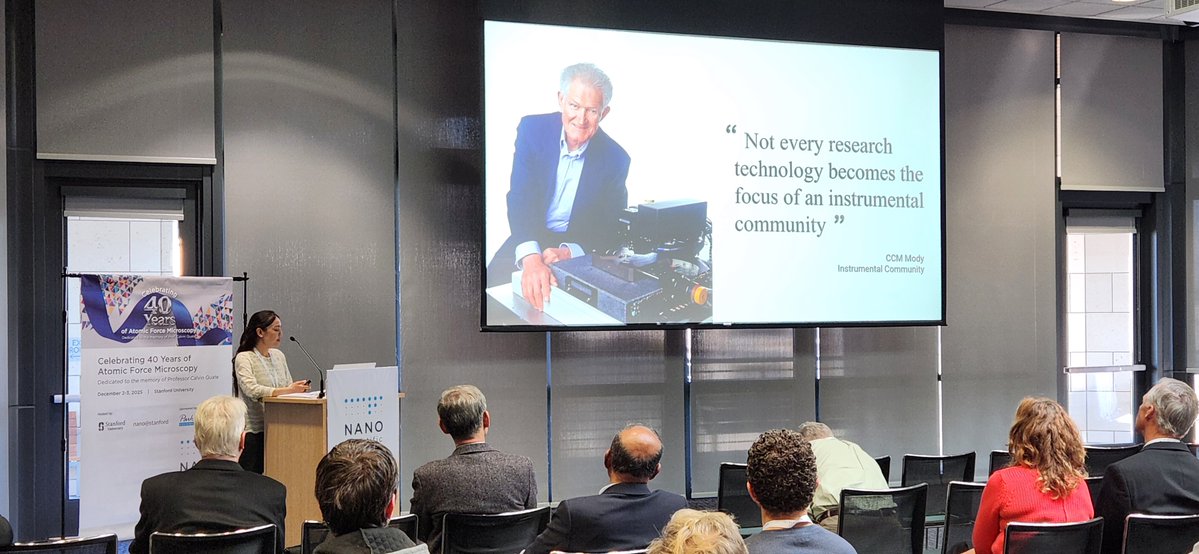 We just wrapped up an unforgettable symposium at Stanford 𝗰𝗲𝗹𝗲𝗯𝗿𝗮𝘁𝗶𝗻𝗴 𝟰𝟬 𝘆𝗲𝗮𝗿𝘀 𝗼𝗳 𝗔𝘁𝗼𝗺𝗶𝗰 𝗙𝗼𝗿𝗰𝗲 𝗠𝗶𝗰𝗿𝗼𝘀𝗰𝗼𝗽𝘆 and 𝗵𝗼𝗻𝗼𝗿𝗶𝗻𝗴 𝗶𝘁𝘀 𝗶𝗻𝘃𝗲𝗻𝘁𝗼𝗿, 𝗣𝗿𝗼𝗳. 𝗖𝗮𝗹𝘃𝗶𝗻 𝗤𝘂𝗮𝘁𝗲.

The event brought together an extraordinary group