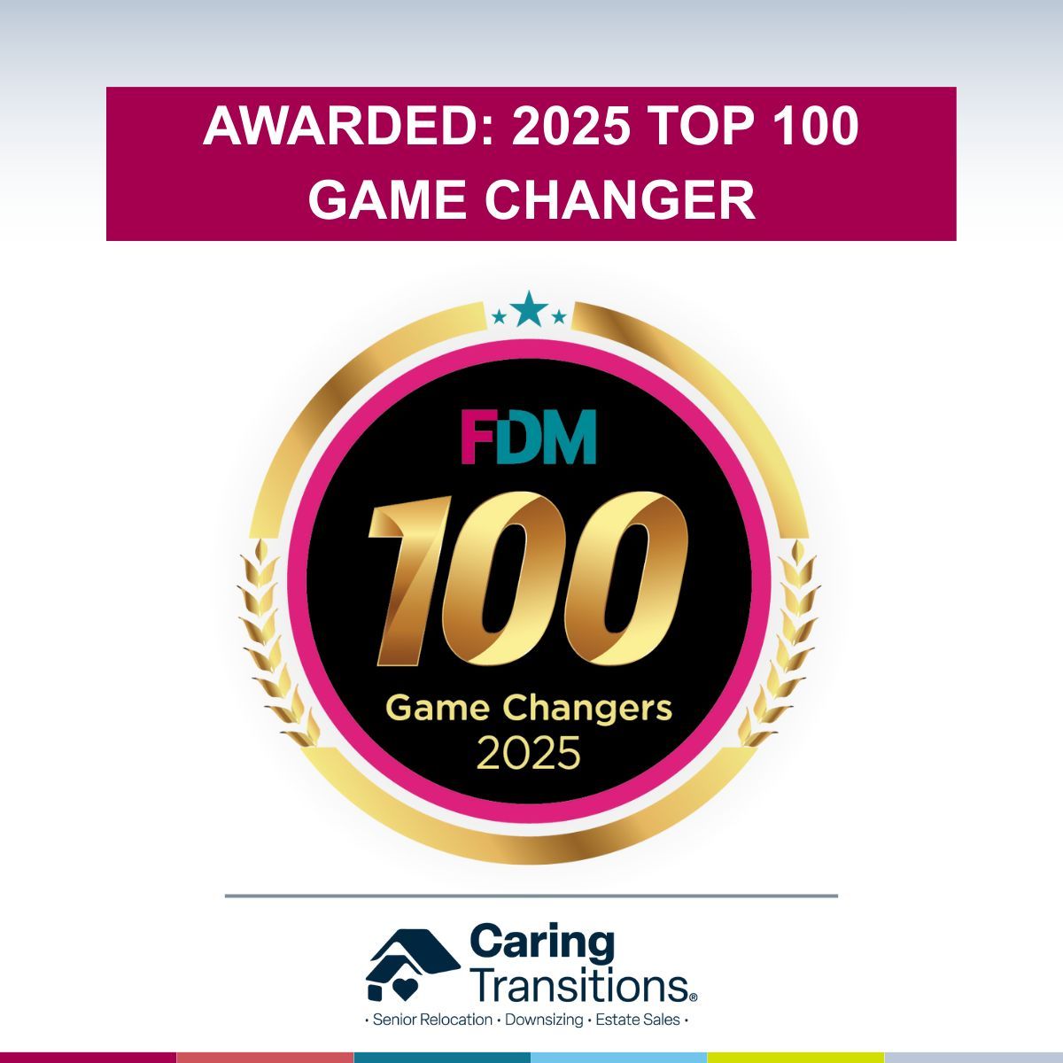 CaringTransFran's tweet image. 🌟 Caring Transitions has been named one of Franchise Dictionary Magazine’s 2025 Top 100 Game Changers! 🌟

We’re proud to be recognized for our impact, innovation, and commitment to serving families and communities.

See the full list below 👇
franchisedictionarymagazine.com/2025-game-chan…