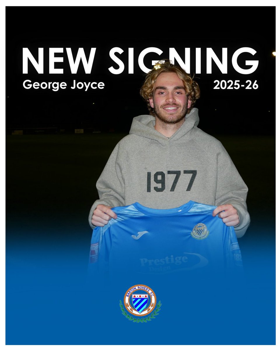 NEW SIGNING | 

Welcome to Barton Rovers, George Joyce! 🤝

The midfielder joins us from AFC Dunstable, and is available for Saturday's squad! 👕

<a href="/ChrisRobson9/">Chris Robson</a> on his new arrival... "George has always impressed me when we’ve faced him. He works hard, and is quality on the ball."