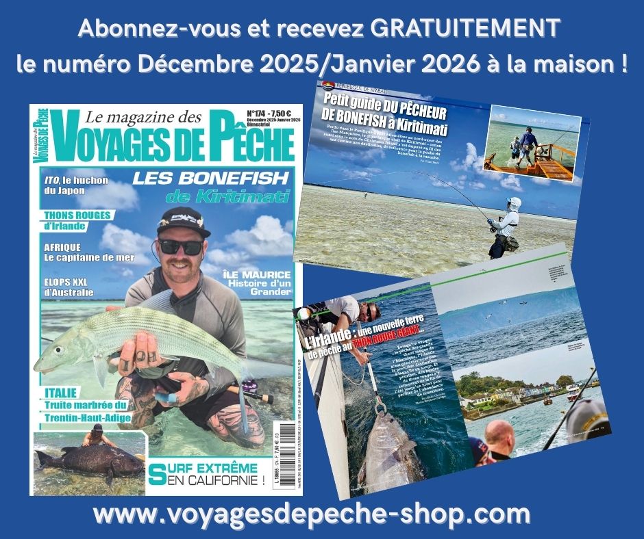 Le numéro Décembre 2025/Janvier 2026 vient d'arriver ! 
voyagesdepeche-shop.com