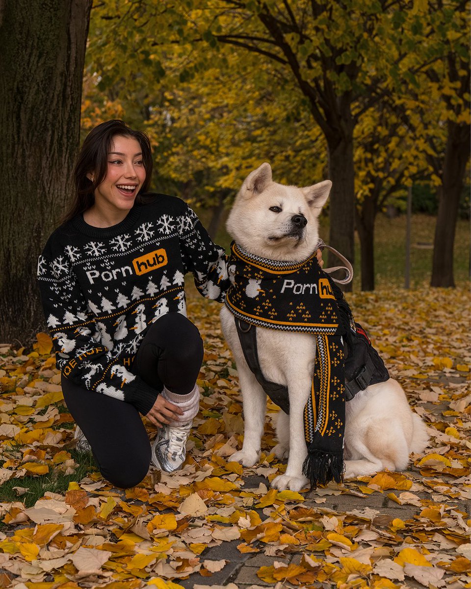 A sweater for <a href="/ruth_hotlee/">Ruthlee</a>, a scarf for Denver. The holiday collection will even bring some cheer to your pets! Head to the store to order yours while supplies last. pornhubapparel.com/collections/ho…