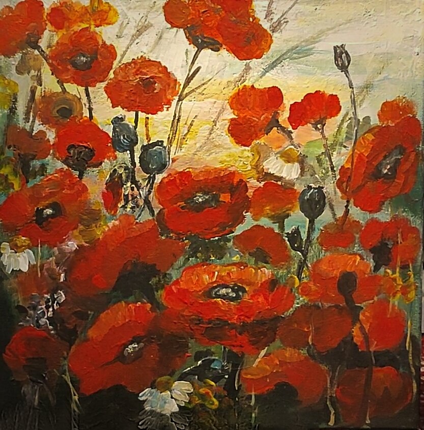 Małe obrazy to świetny prezent pod choinkę. Cena zaskakująco niska. Info na priva. 

"Maki 29" 
Akryl na płótnie 
30x30